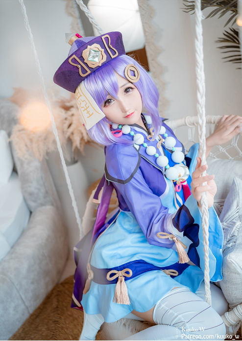 [Kuuko_W] QiQi Genshin Impact cosplay 【2視頻33圖】