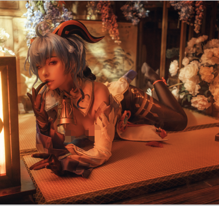 【自打包】超人气coser-喵小吉-原神甘雨 原版视图（61P,1V,1,.85G）
