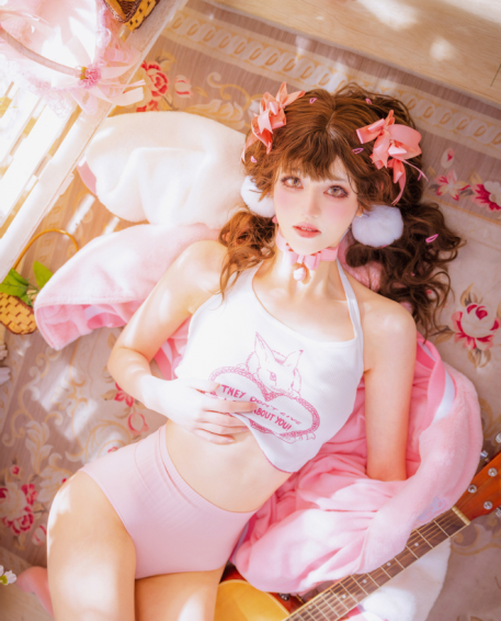 cos-南桃momo-少女吉他与蝴蝶结 原版(28P,240M)