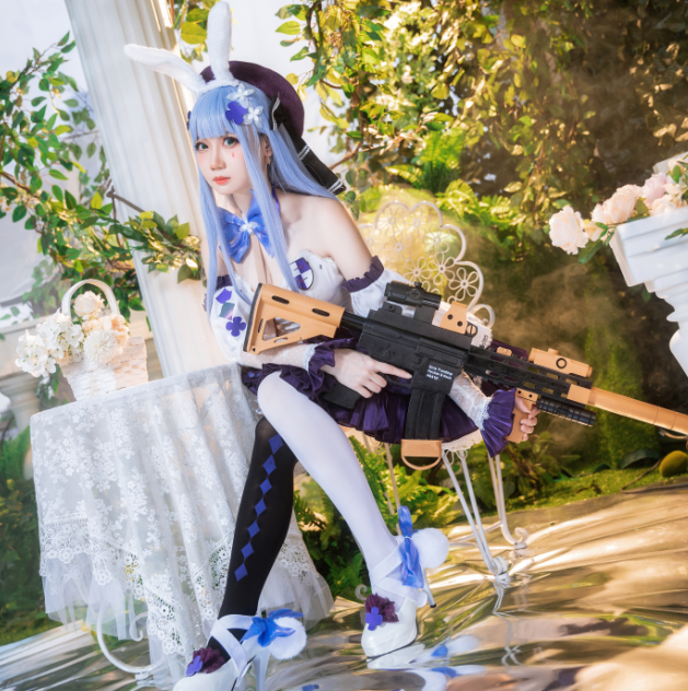 人气cos-焖焖碳-少女前线 HK416(24P,214M)