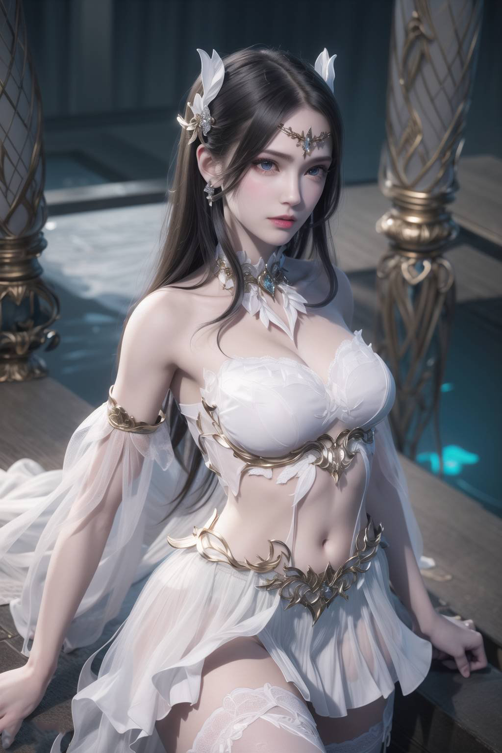 【AI国漫】(偏素)斗罗大陆-千仞雪-白衣【54P】【93MB百度云】
