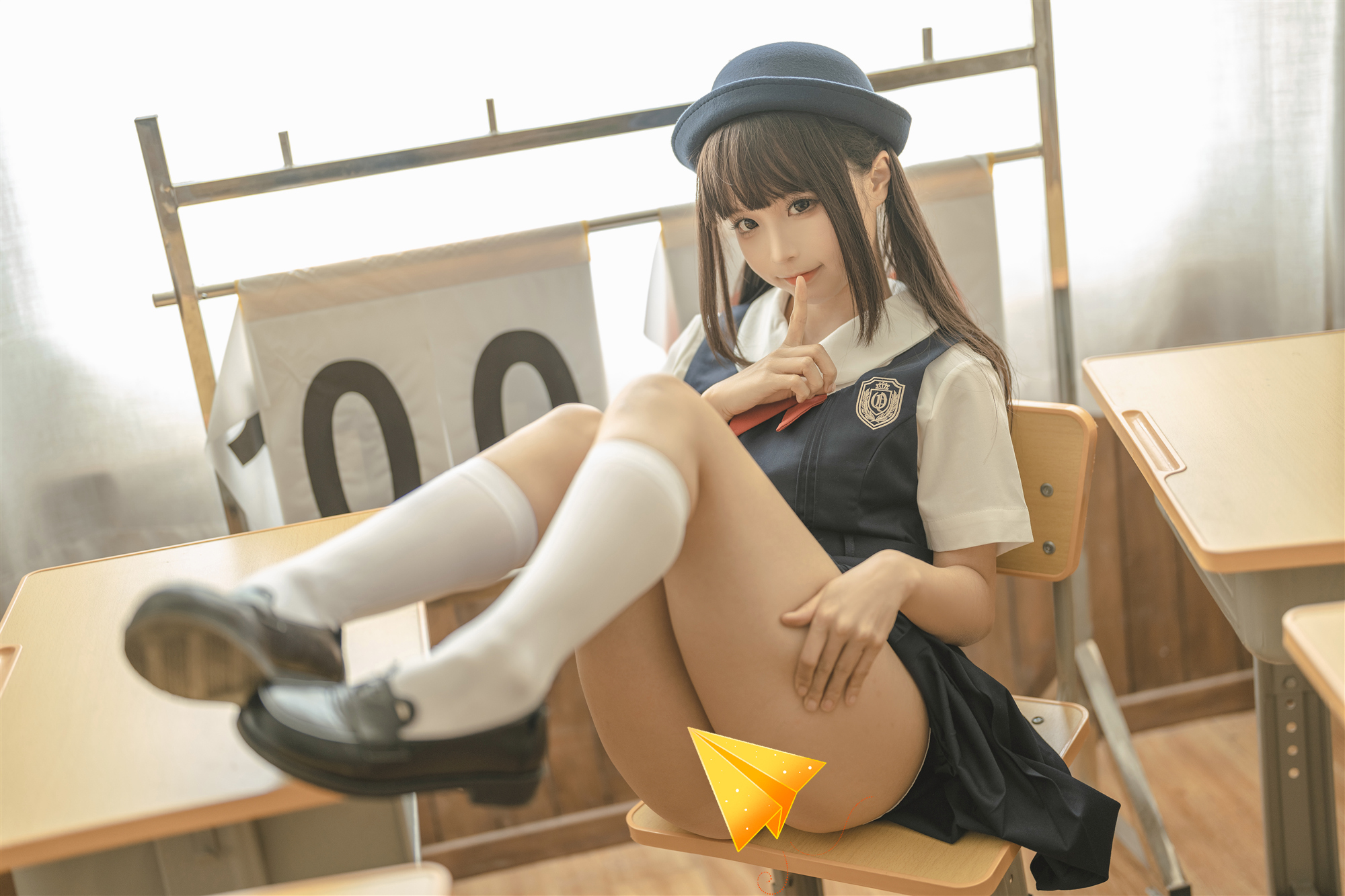 超高颜值仙女!蠢沫沫 小学妹 制服 【7P-68.9M】高清原图