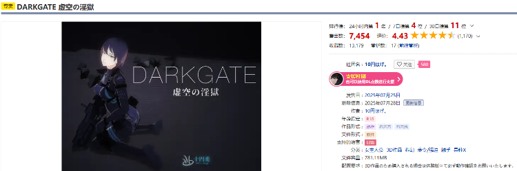 【日式ACT】[3D]DARKGATE 虚空の淫獄 Ver0.9.11b DL版
