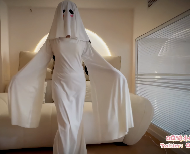 3563 【幽灵娘cos】爆操内射白丝幼女幽灵娘QQ糖小朋友