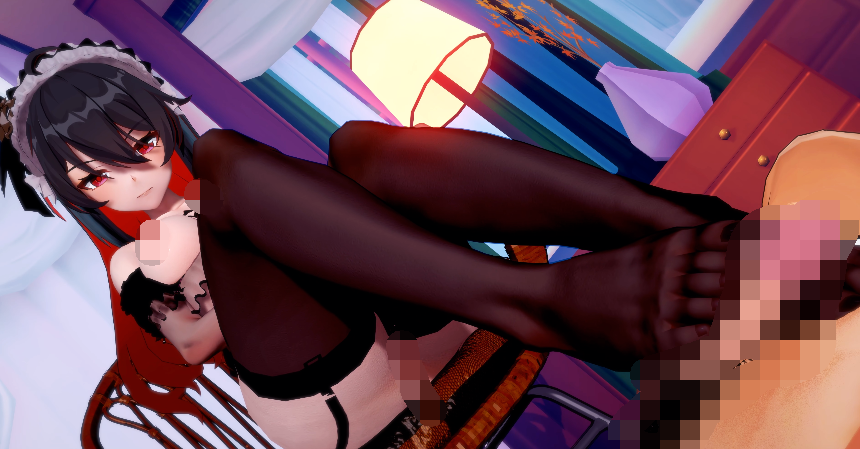 [MMD]MELLONA0821 崩坏 一日女仆 希儿姐妹花[680M]