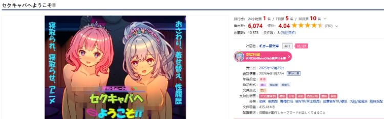 【互动SLG】セクキャバへようこそ!! Ver1.30 DL官方中文版