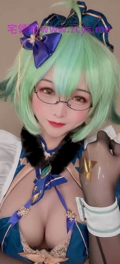 【小茶壶男娘】sola酱也要成为双马尾 cos砂糖玩炮机 【1V 535MB】