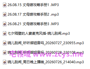 婉儿别闹 丈母娘的攻略手册1.2.3+七夕隔壁的人妻麦克风插+小剧场504M百度盘