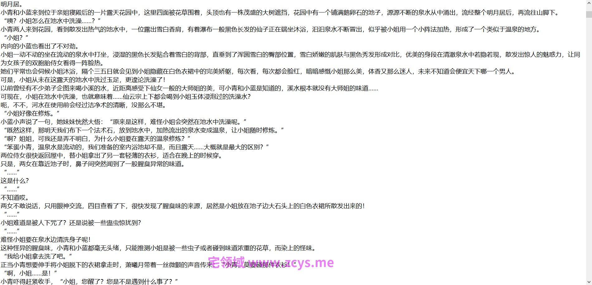 《仙子的修行》小说