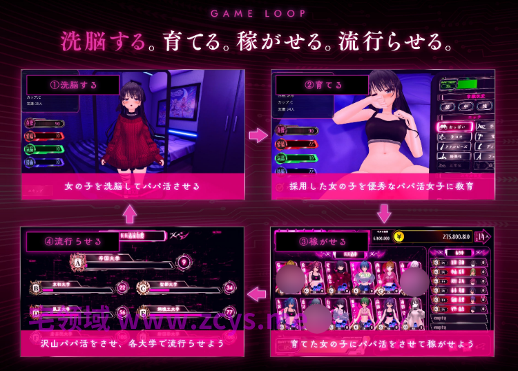 【互动SLG】[3D]パパ活パンデミクス - 女子大生ビッチ化計画 -DL版[新作][生肉]