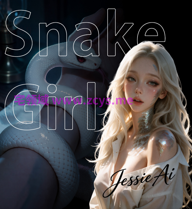 [Jessie AI] JA075 小白蛇Snake[262P/460M]