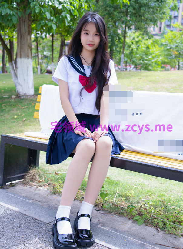 甜予摄影 No.214 小橙子 - 户外JK超短裙白棉袜 【133P1V1.8G】