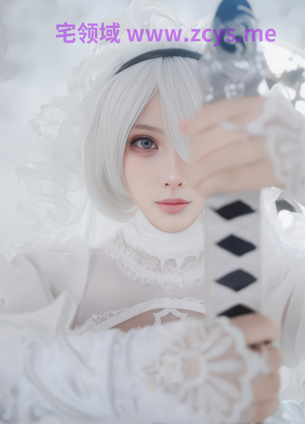 Cat Demon你的喵崽 - NO.027 2B White Flower Bride - NieR Automata 【75P13V753M】