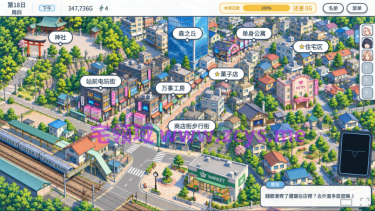 【互动SLG】商店街的外星房客想要色色能量 Ver0.10 Steam官方中文步兵版